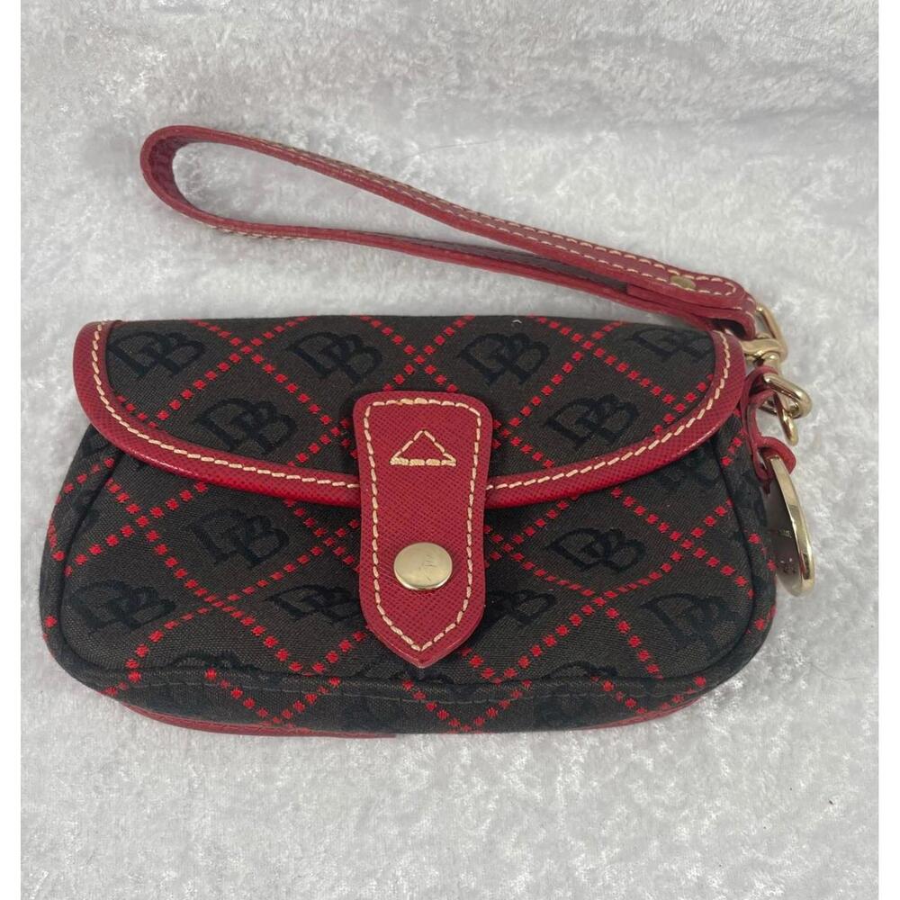 Dooney & Bourke Signature Pattern Wristlet Pouch